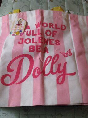 DG 2026 Dolly Parton Canvas Tote Bag In a World Full of Jolenes Be A Dolly NWT